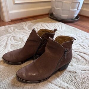 Lucky Brand Dark Brown Ankle Booties